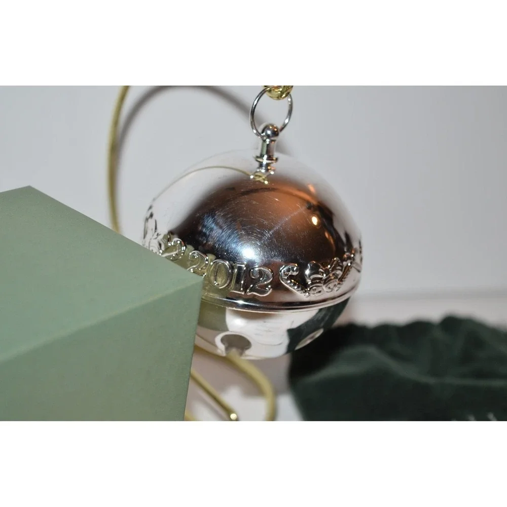 Wallace 2012 Silver Plated Sleigh Bell Ornament 42nd Edition